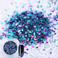 Chunky Glitter Flakes 1mm 2mm 3mm MIxed Glitter for Nail Art Glitter